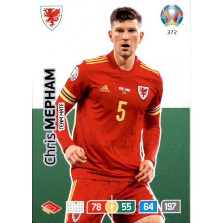 Chris Mepham Wales 372 Adrenalyn XL Euro 2020