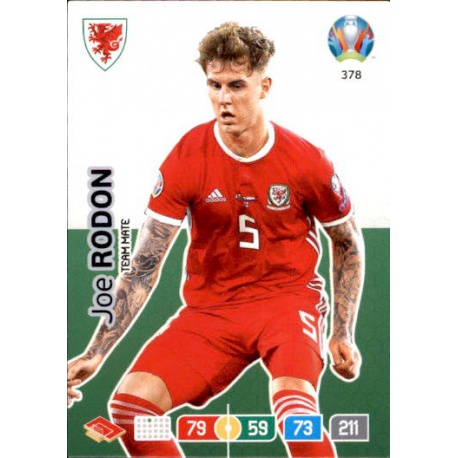 Joe Rodon Wales 378 Adrenalyn XL Euro 2020