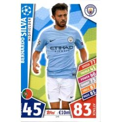 Bernardo Silva Manchester City 175 Match Attax Champions 2017-18