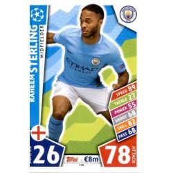 Raheem Sterling Manchester City 176 Match Attax Champions 2017-18