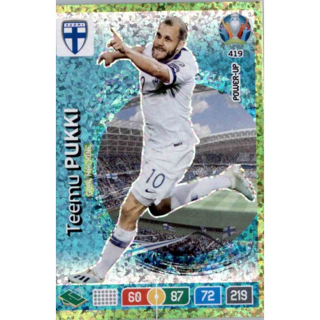 Teemu Pukki Goal Machine Finland 419 Adrenalyn XL Euro 2020