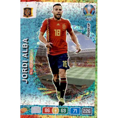 Jordi Alba All Round Player Spain 427 Adrenalyn XL Euro 2020