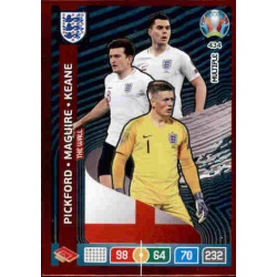 Pickford – Maguire – Keane Multiple The Wall England 434 Adrenalyn XL Euro 2020