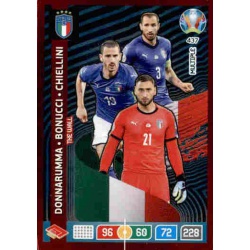 Donnarumma – Bonucci – Chiellini Multiple The Wall Italy 437 Adrenalyn XL Euro 2020