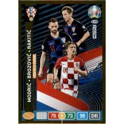 Luka Modrić – Brozović – Rakitić Multiple Midfield Engine Croatia 439 Adrenalyn XL Euro 2020