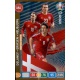 Delaney – Eriksen – Hojbjerg Multiple Midfield Engine Denmark 440 Adrenalyn XL Euro 2020