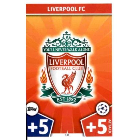 Escudo Liverpool 181 Match Attax Champions 2017-18