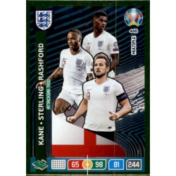 Harry Kane – Sterling – Rashford Multiple Attacking Trio England 446 Adrenalyn XL Euro 2020