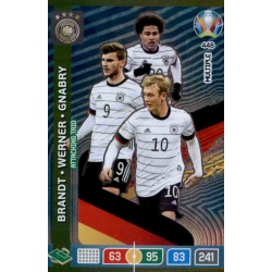 Brandt – Werner – Ganbry Multiple Attacking Trio Germany 448 Adrenalyn XL Euro 2020