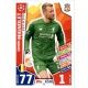 Simon Mignolet Liverpool 182 Match Attax Champions 2017-18