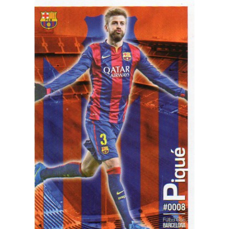 Gerard Piqué Barcelona 8 Las Fichas Quiz Liga 2016 Official Quiz Game Collection