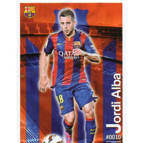 Jordi Alba Barcelona 10 Las Fichas Quiz Liga 2016 Official Quiz Game Collection