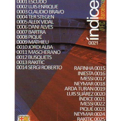 Índice Barcelona 21 Las Fichas Quiz Liga 2016 Official Quiz Game Collection