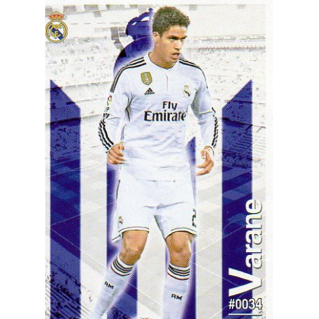 Varane Real Madrid 34 Las Fichas Quiz Liga 2016 Official Quiz Game Collection