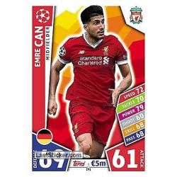 Emre Can Liverpool 191 Match Attax Champions 2017-18