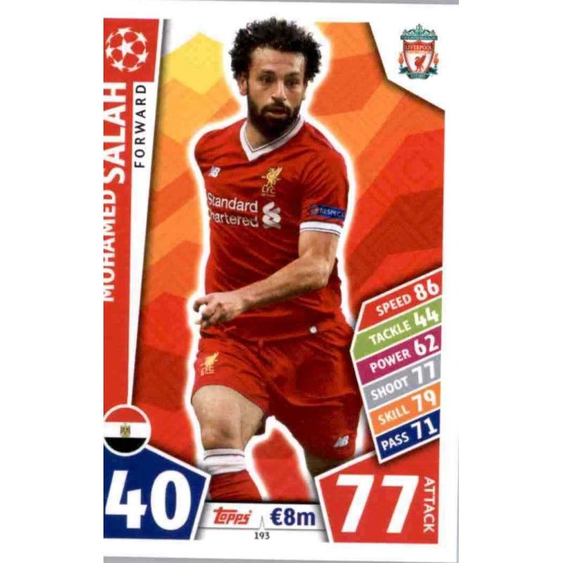 2017/18 Topps Premier League GOLD Soccer Cox #74 MOHAMED SALAH