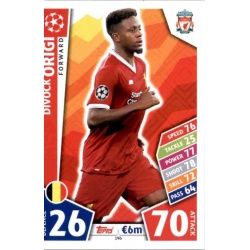Divock Origi Liverpool 196 Match Attax Champions 2017-18