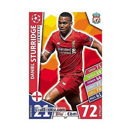 Daniel Sturridge Liverpool 197 Match Attax Champions 2017-18
