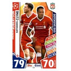 Andrew Robertson - Nathaniel Clyne - Defensive Duo Liverpool 198 Match Attax Champions 2017-18