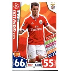Alex Grimaldo Benfica 202 Match Attax Champions 2017-18