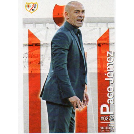 Paco Jémez Rayo Vallecano 272 Las Fichas Quiz Liga 2016 Official Quiz Game Collection
