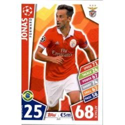 Jonas Benfica 213 Match Attax Champions 2017-18