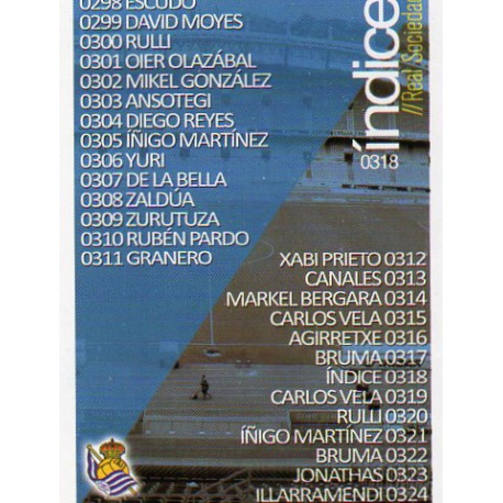 Índice Real Sociedad 318 Las Fichas Quiz Liga 2016 Official Quiz Game Collection