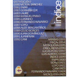 Índice Deportivo 399 Las Fichas Quiz Liga 2016 Official Quiz Game Collection