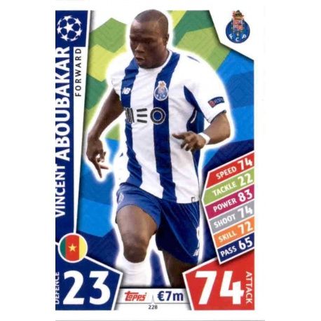 Vincent Aboubakar Oporto 228 Match Attax Champions 2017-18