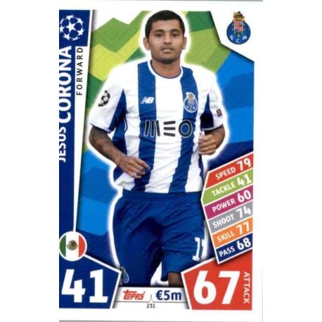 Jesús Corona Oporto 231 Match Attax Champions 2017-18