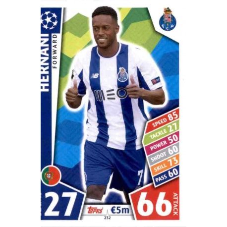 Hernâni Oporto 232 Match Attax Champions 2017-18