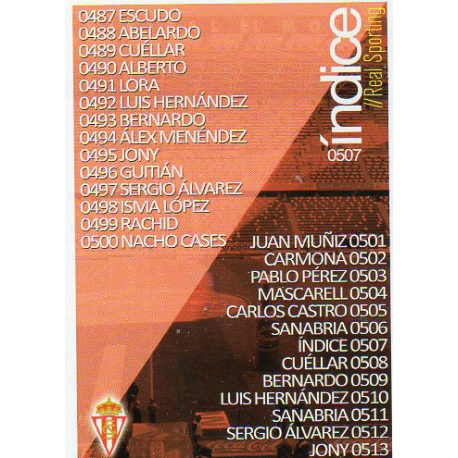 Índice Sporting 507 Las Fichas Quiz Liga 2016 Official Quiz Game Collection
