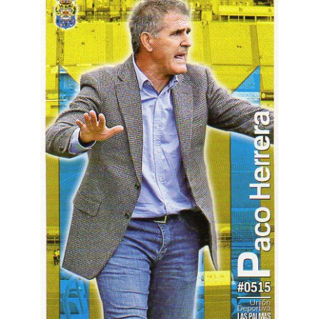 Paco Herrera Las Palmas 515 Las Fichas Quiz Liga 2016 Official Quiz Game Collection