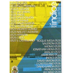 Índice Las Palmas 534 Las Fichas Quiz Liga 2016 Official Quiz Game Collection