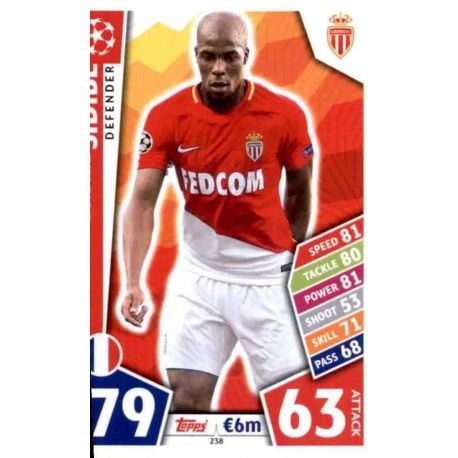 Djibril Sidibé Monaco 238 Match Attax Champions 2017-18