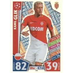 Kamil Glik - Defensive Dynamo Monaco 240 Match Attax Champions 2017-18
