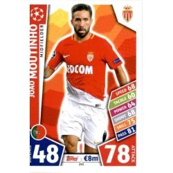João Moutinho Monaco 243 Match Attax Champions 2017-18