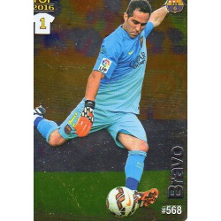 Claudio Bravo Barcelona Liso Puntas Redondas 568 Las Fichas Quiz Liga 2016 Official Quiz Game Collection