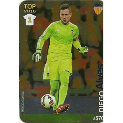 Diego Alves Valencia Liso Puntas Redondas 570 Las Fichas Quiz Liga 2016 Official Quiz Game Collection