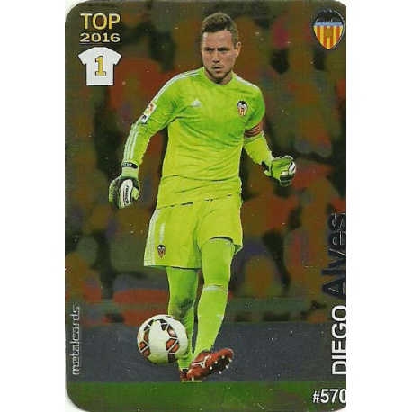Diego Alves Valencia Liso Puntas Redondas 570 Las Fichas Quiz Liga 2016 Official Quiz Game Collection