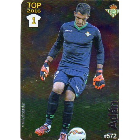 Adán Betis Liso Puntas Redondas 572 Las Fichas Quiz Liga 2016 Official Quiz Game Collection