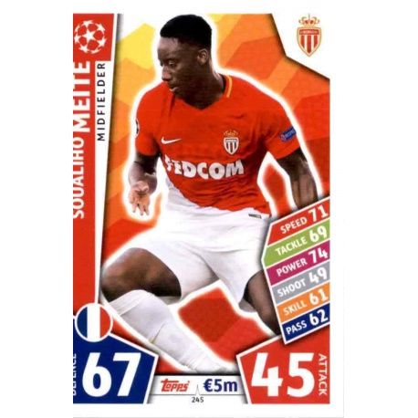 Soualiho Meite Monaco 245 Match Attax Champions 2017-18