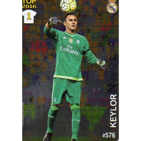 Keylor Navas Real Madrid Liso Puntas Redondas 576 Las Fichas Quiz Liga 2016 Official Quiz Game Collection