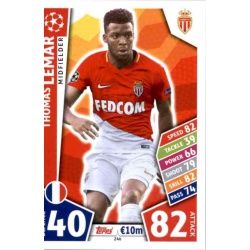 Thomas Lemar Monaco 246 Match Attax Champions 2017-18