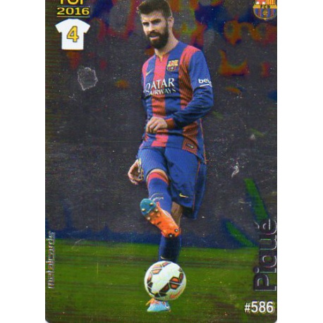 Piqué Barcelona Liso Puntas Redondas 586 Las Fichas Quiz Liga 2016 Official Quiz Game Collection