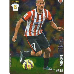 Mikel Rico Athletic Club Liso Puntas Redondas 615 Las Fichas Quiz Liga 2016 Official Quiz Game Collection