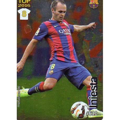 Iniesta Barcelona Liso Puntas Redondas 631 Las Fichas Quiz Liga 2016 Official Quiz Game Collection