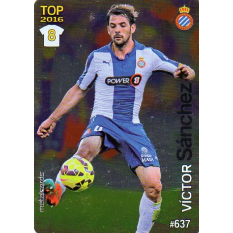 Víctor Sánchez Espanyol Liso Puntas Redondas 637 Las Fichas Quiz Liga 2016 Official Quiz Game Collection