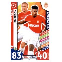 Kamil Glik - Jemerson - Defensive Duo Monaco 252 Match Attax Champions 2017-18