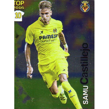 Samu Castillejo Villarreal Liso Puntas Redondas 647 Las Fichas Quiz Liga 2016 Official Quiz Game Collection